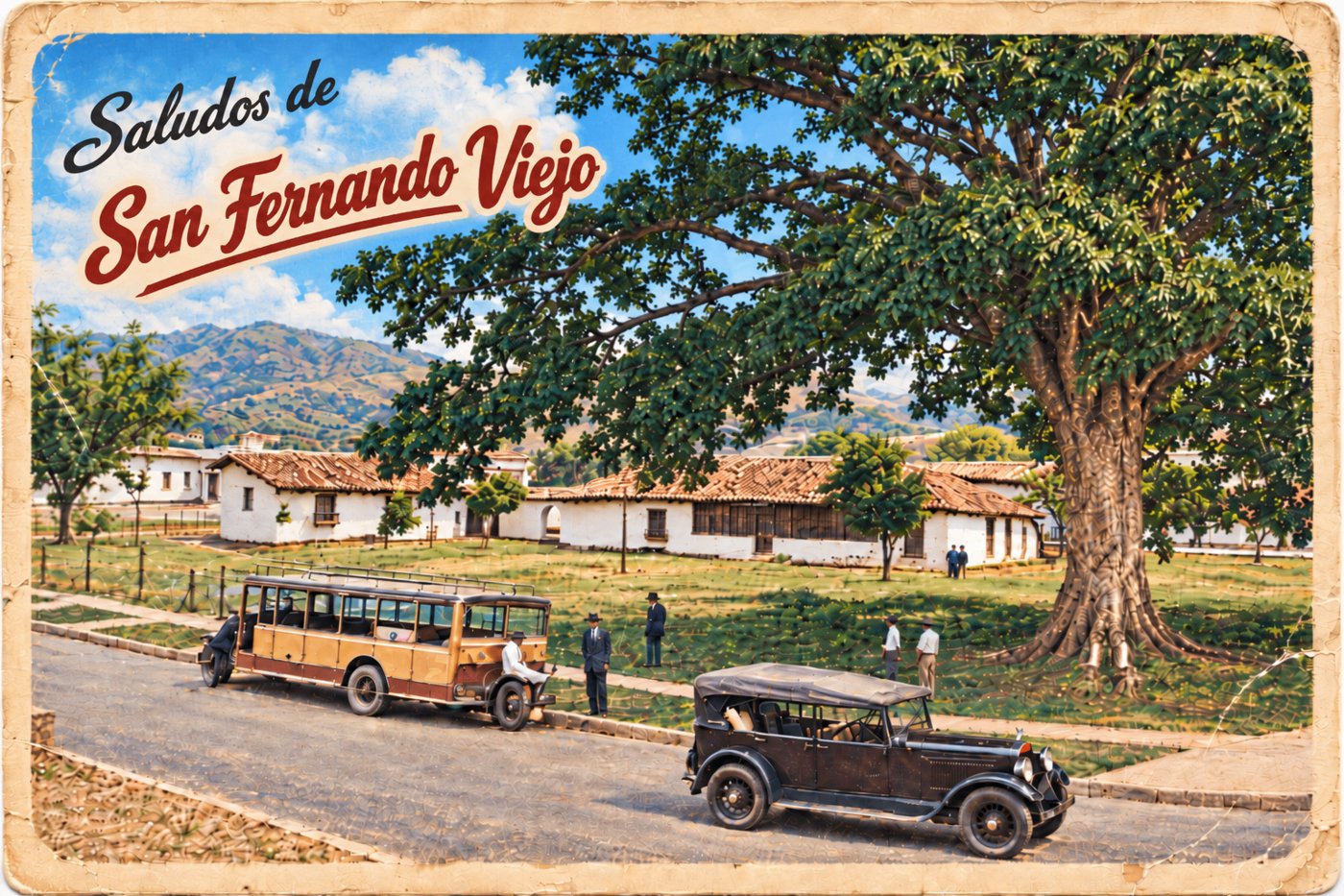 Postal vintage: Saludos de San Fernando Viejo